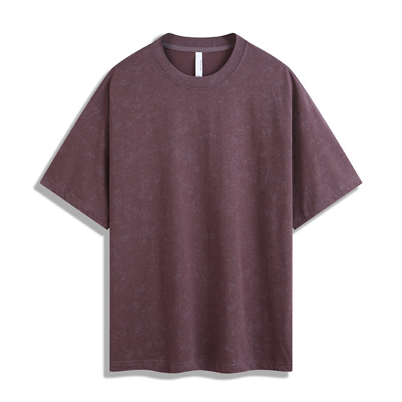 Relaxed Fit Garment Wash Men's T-Shirt for Summer Casual Wear