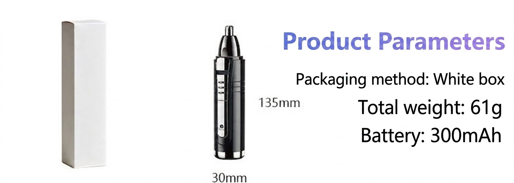 Precision 3-in-1 Electric Nose Ear Hair Trimmer & Shaver