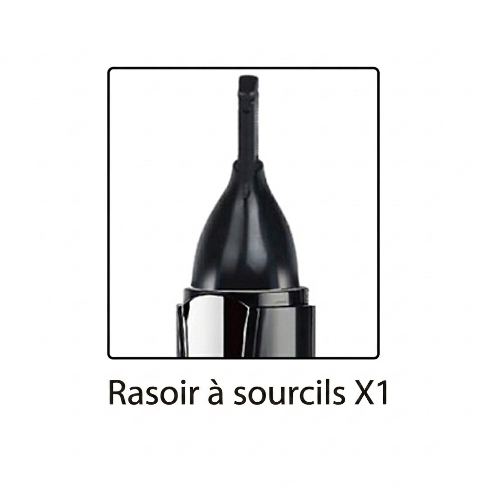Tondeuse et rasoir électrique de précision 3 en 1 pour le nez et les oreilles