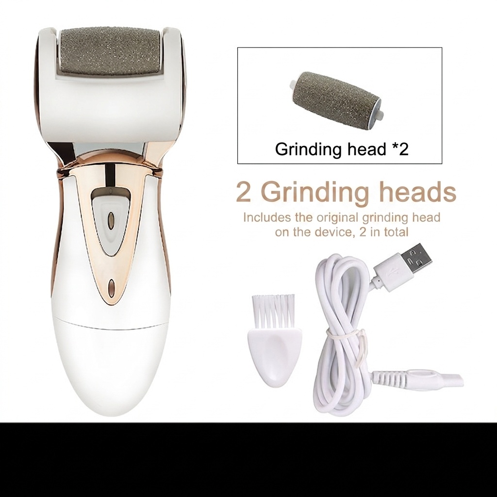 Electric Foot File Callus Remover - Rechargeable Pedicure Tool