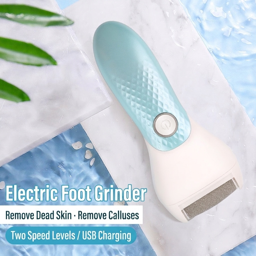 Electric Foot File Callus Remover - Rechargeable Pedicure Tool