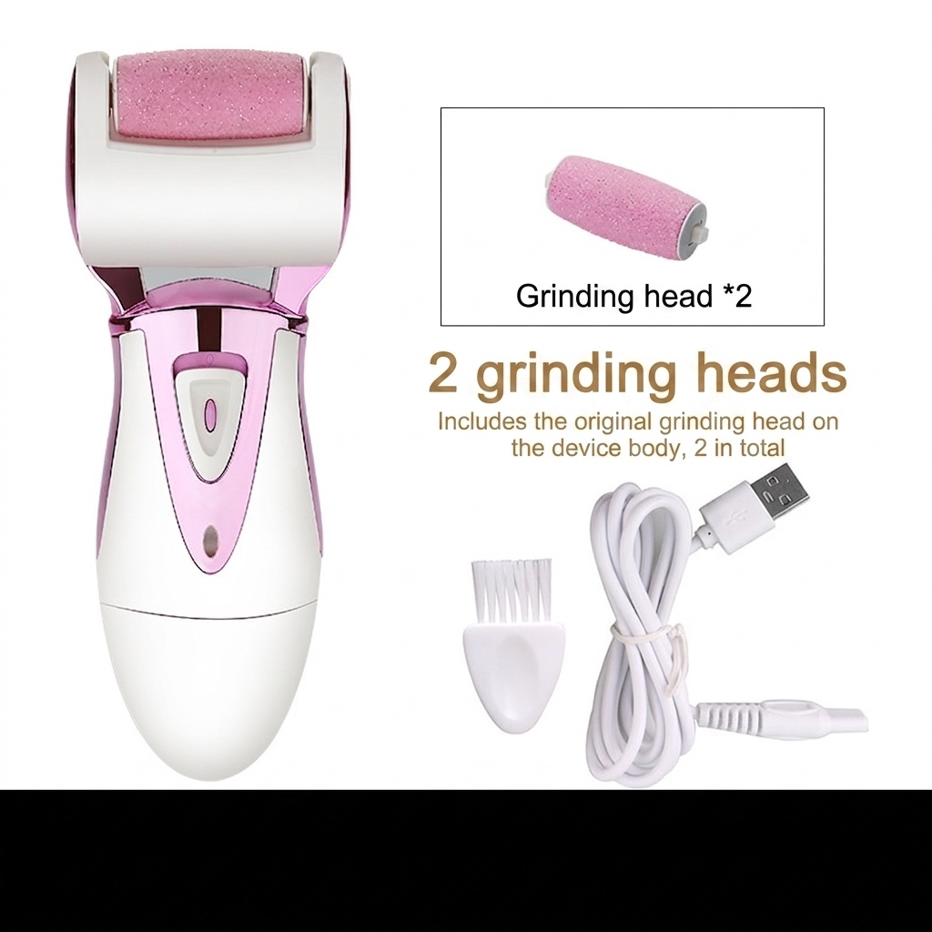 Electric Foot File Callus Remover - Rechargeable Pedicure Tool