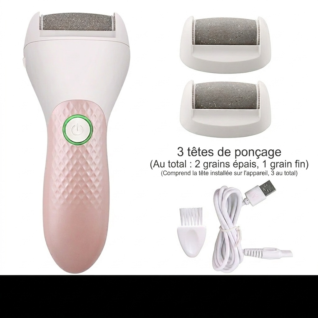 Lime électrique pour les pieds et les callosités - Outil de pédicure rechargeable