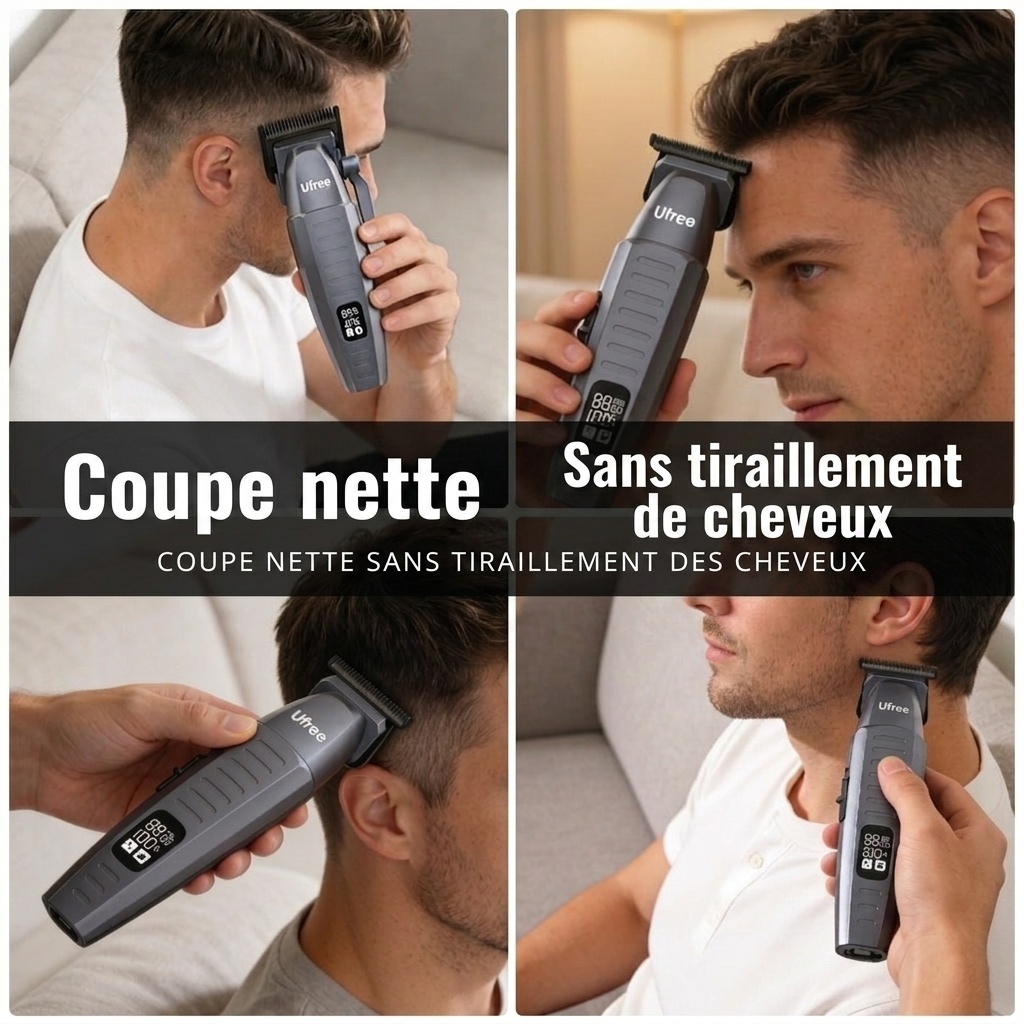 Tondeuse et rasoir de sécurité professionnels - Gris