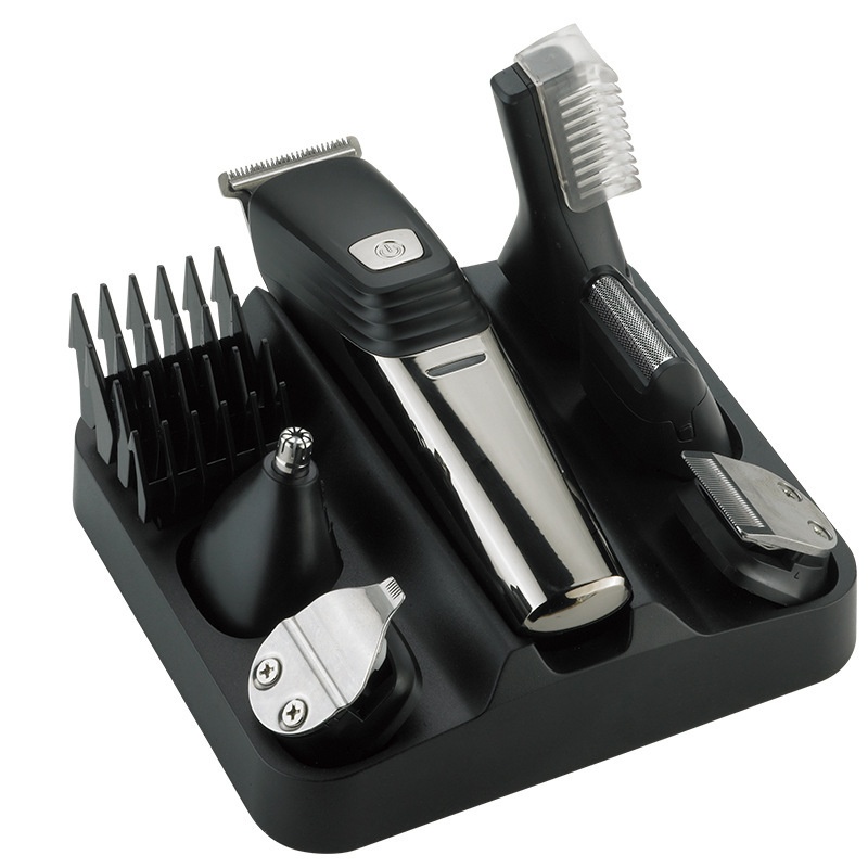 Men's Electric Hair Trimmer & Shaver Grooming Kit - Black