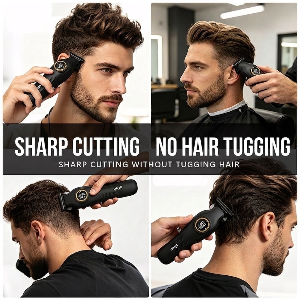 Pro Electric Hair Trimmer for Men - Cordless & Rechargeable
