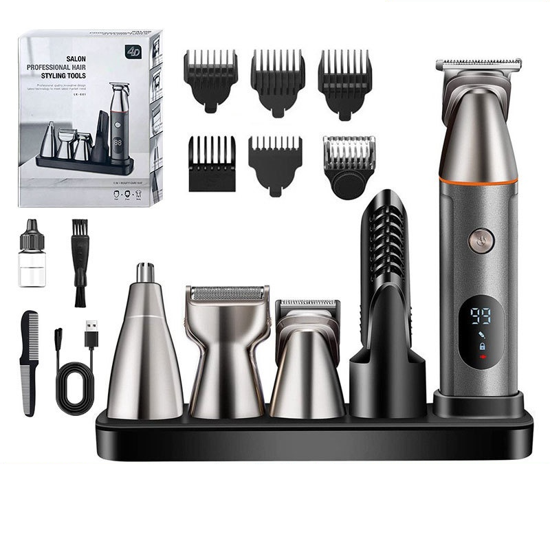 Pro 5-in-1 Electric Hair Trimmer & Grooming Kit for Men