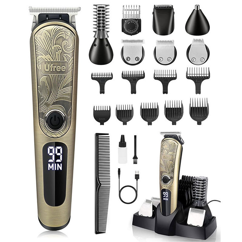 Gold Pro Hair Trimmer Kit - ALL-in-1 Electric Shaver