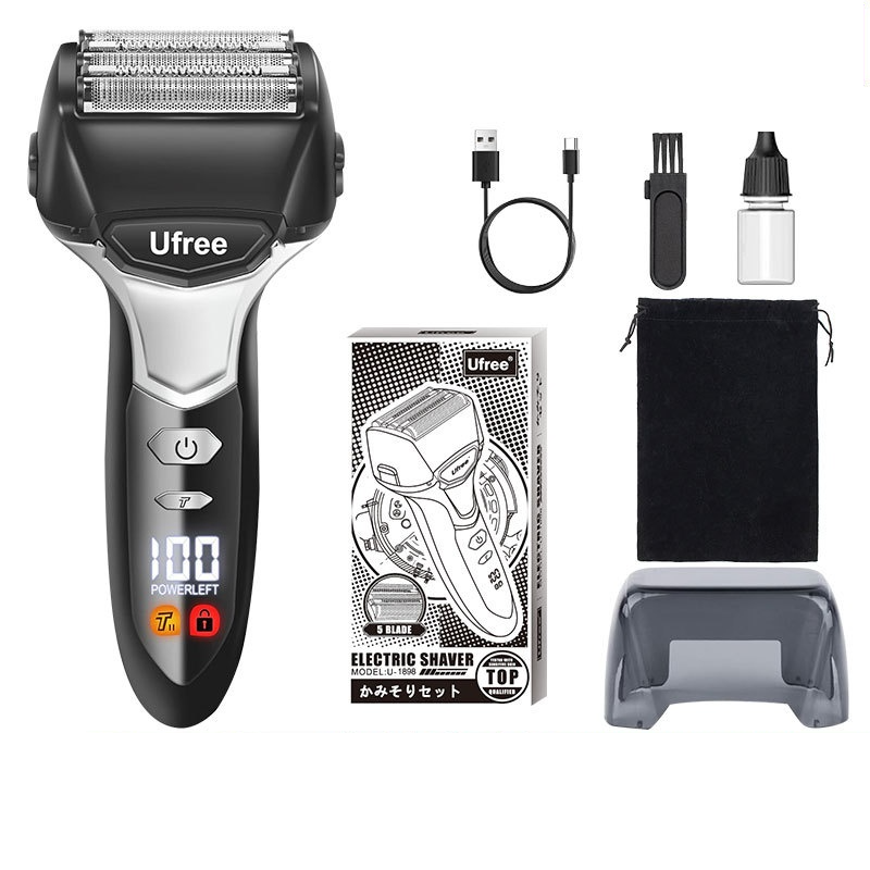 Electric Foil Shaver for Men - Waterproof Rechargeable Trimmer