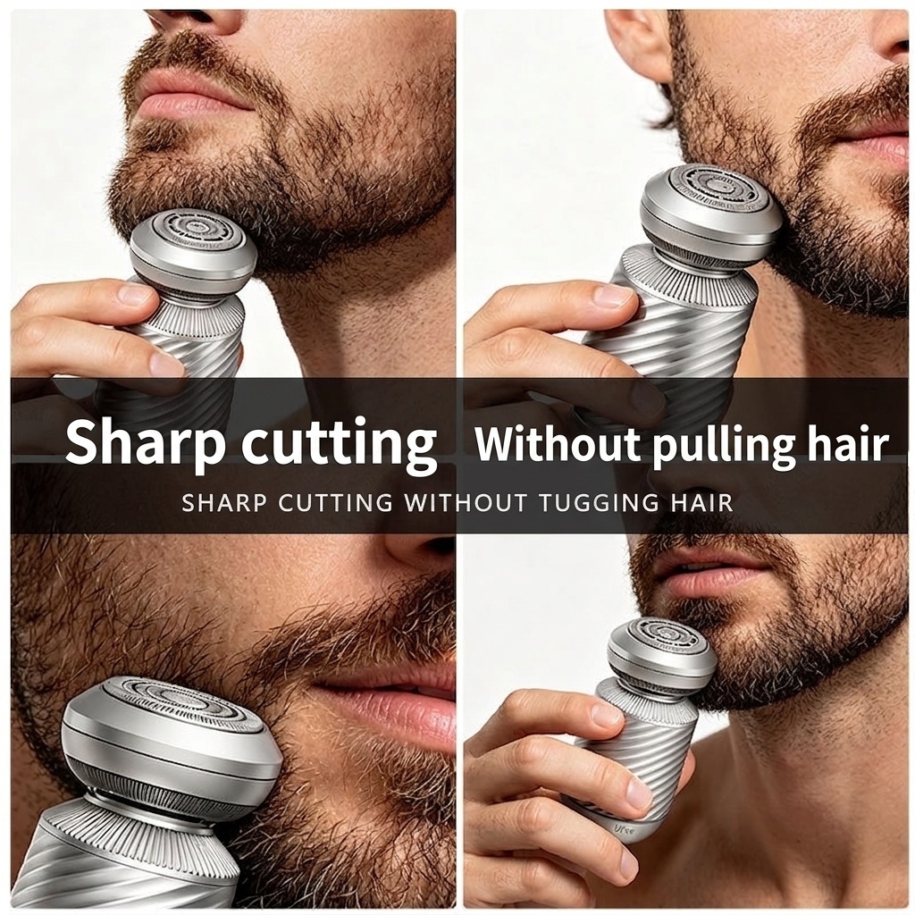 3-in-1 Electric Rotary Shaver & Trimmer Kit for Men