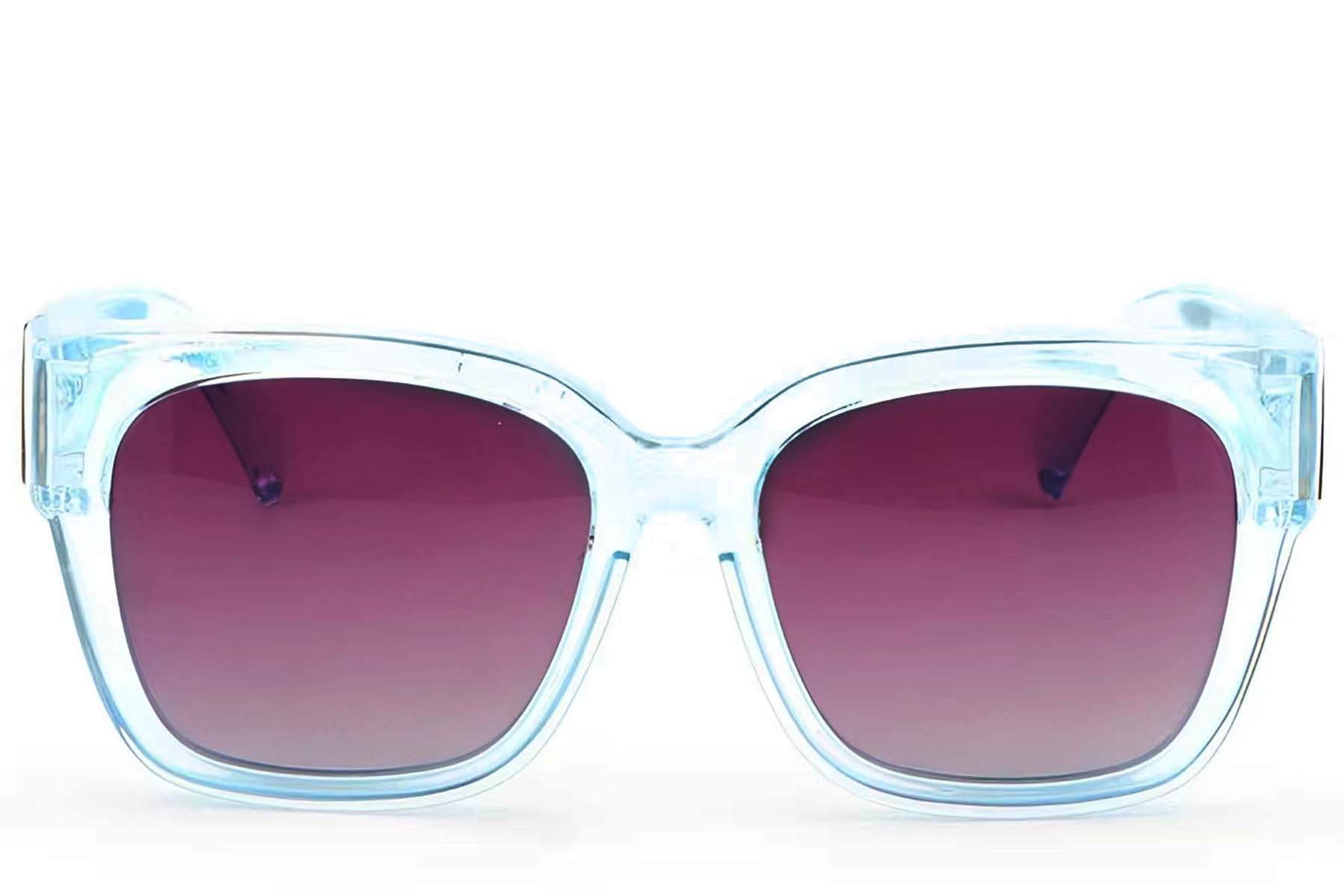 BS1725-0088_Blue_Rectangular_Plastic_Driving Sunglasses_front.jpg