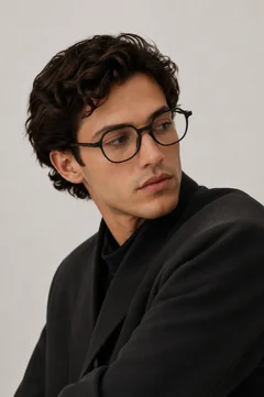 Geometric Black TR90 Glasses #BS1924-0322