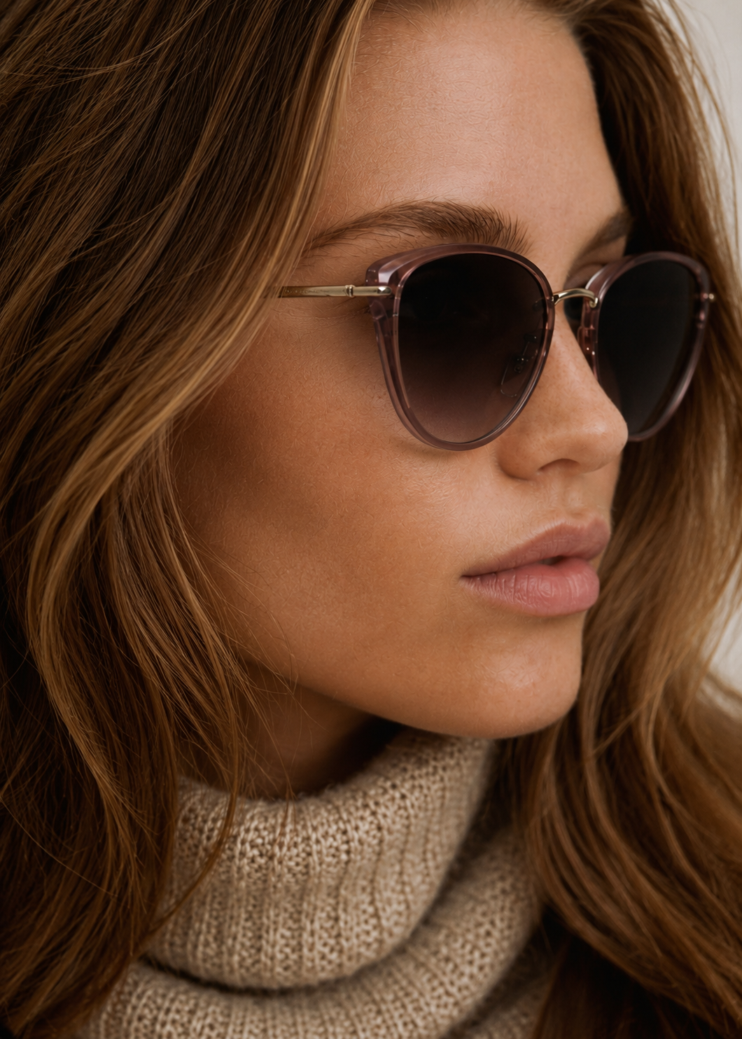 Butterfly Brown TR90 Sunglasses #BS0824-0028