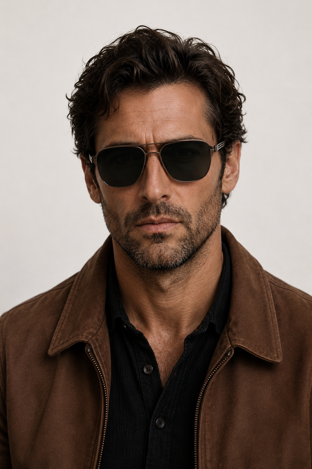 Aviator Copper Metal Sunglasses #BS0824-0166