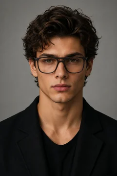 Aviator Brown Acetate Glasses #BS2012-0276