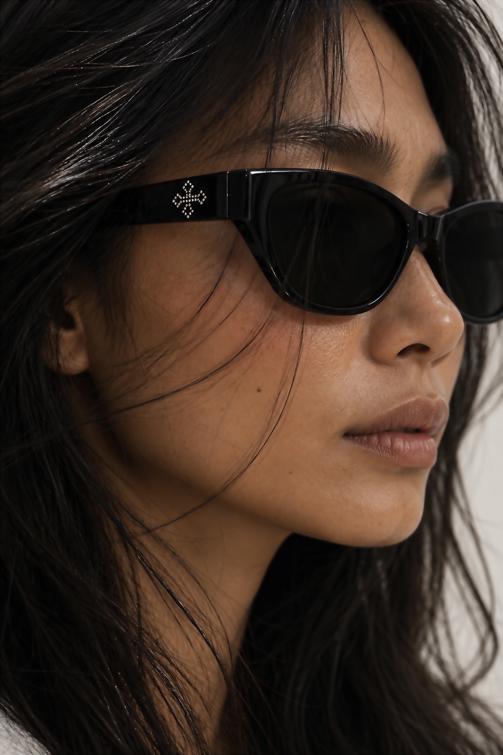 Butterfly Black TR90 Sunglasses #BS0824-0189