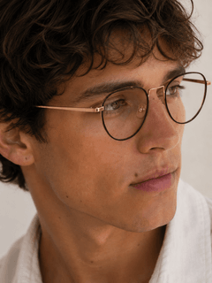 Gafas de aviador de metal dorado #BS0406-0429
