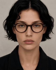 Oval Purple Acetate Glasses #BS0420-0111