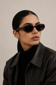 Oval Brown TR90 Sunglasses #BS0824-0121