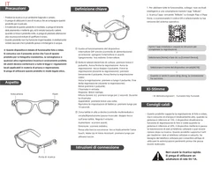 Occhiali intelligenti AG18 TR90 neri con intelligenza artificiale #BS1223-0004