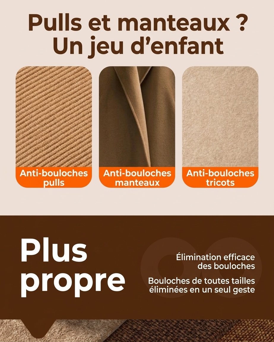 Rasoir électrique pour tissus et épilateur à double tête avec LED