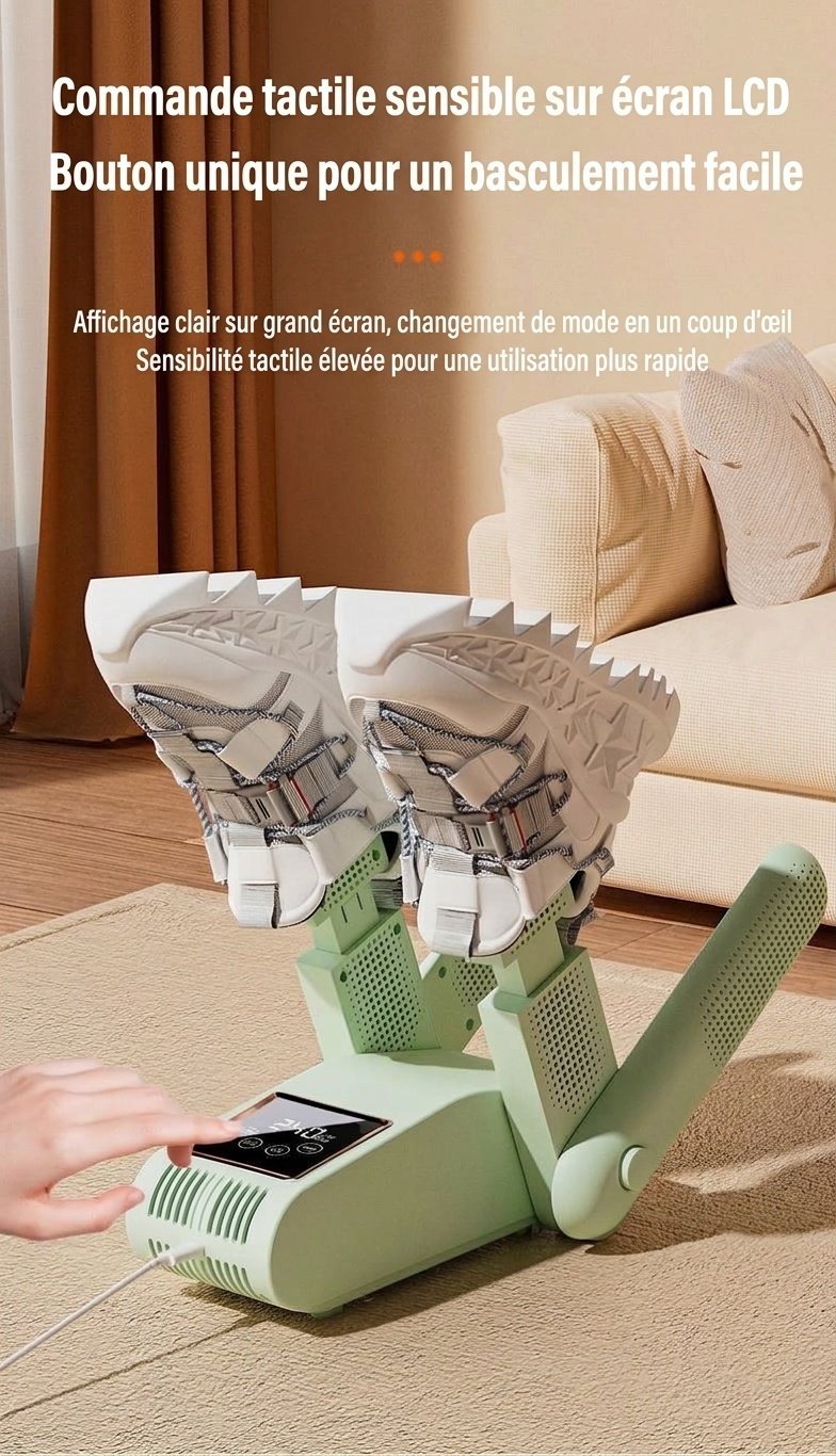 Sèche-chaussures et chauffe-bottes électrique pliable