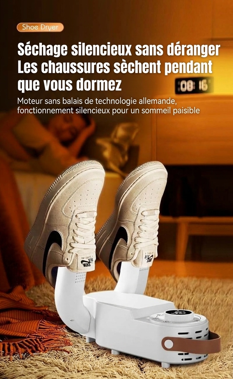 Sèche-chaussures et chauffe-bottes électrique pliable