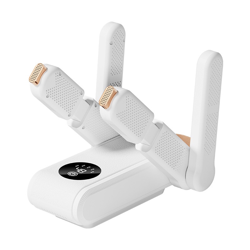 Electric Folding Multi-Arm Shoe Dryer with Digital Display