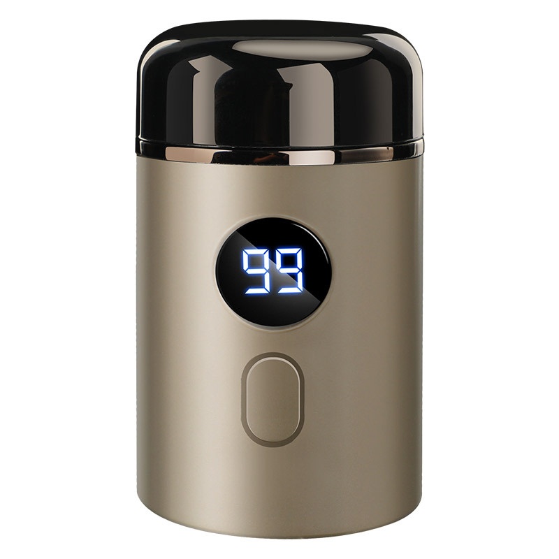 Mini rasoir électrique rotatif portable avec écran LED