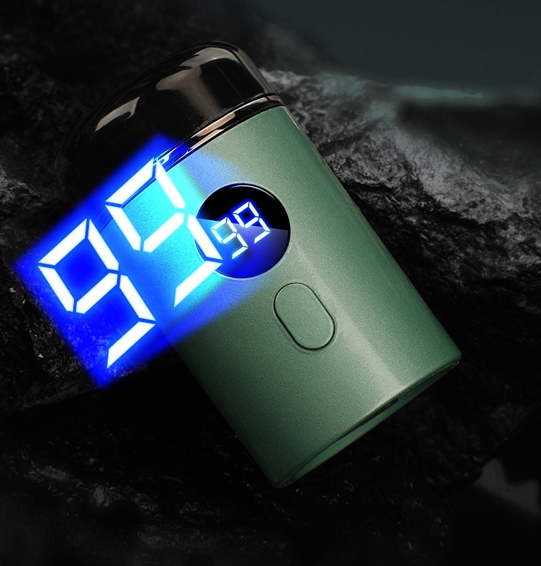 Mini rasoir électrique rotatif portable avec écran LED