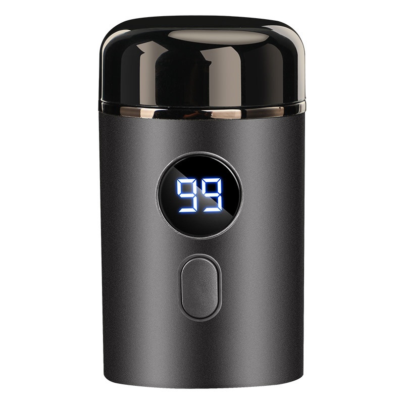 Mini rasoir électrique rotatif portable avec écran LED