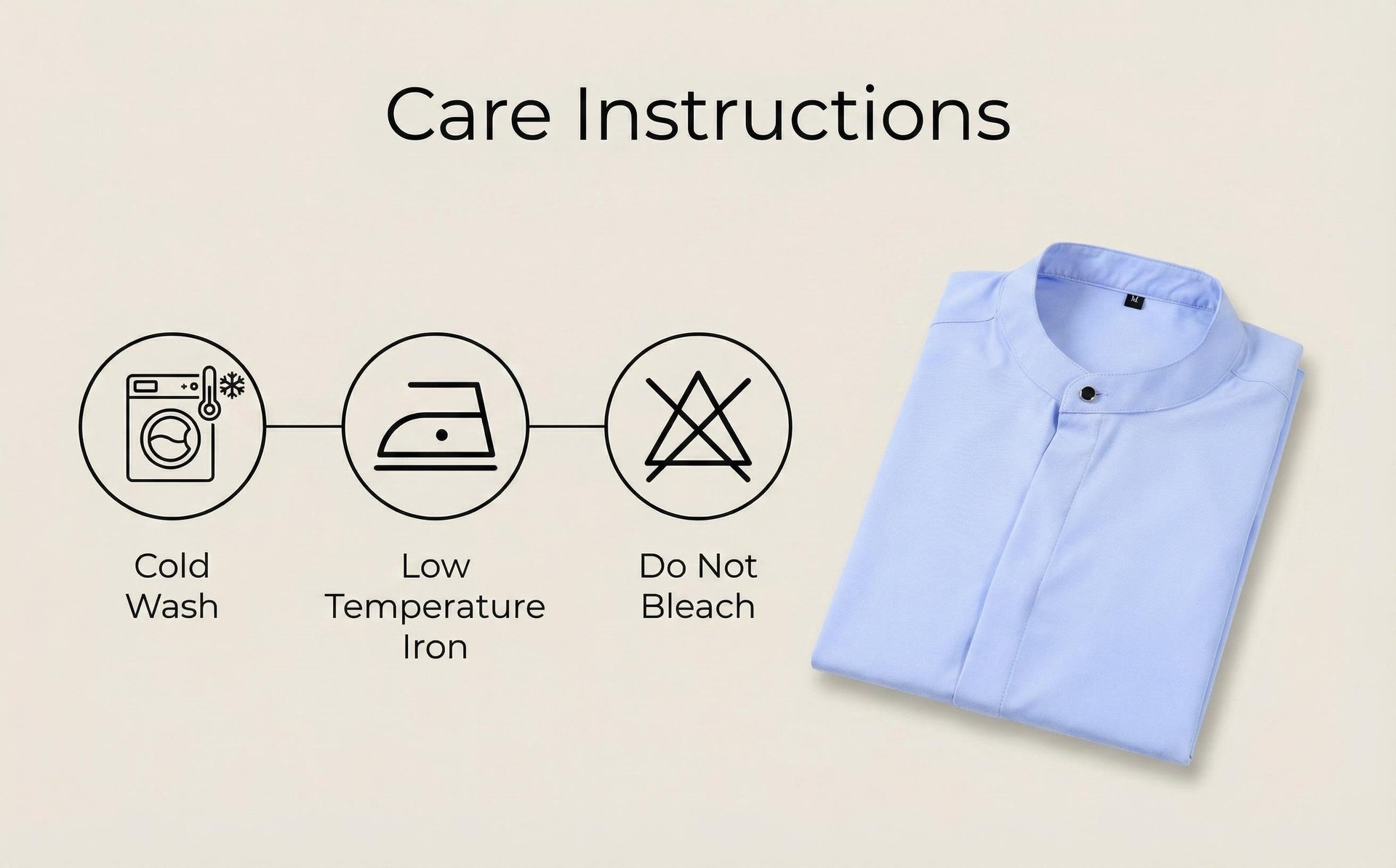 Camisa de hombre de corte ajustado con cuello mao - Estilo casual de negocios