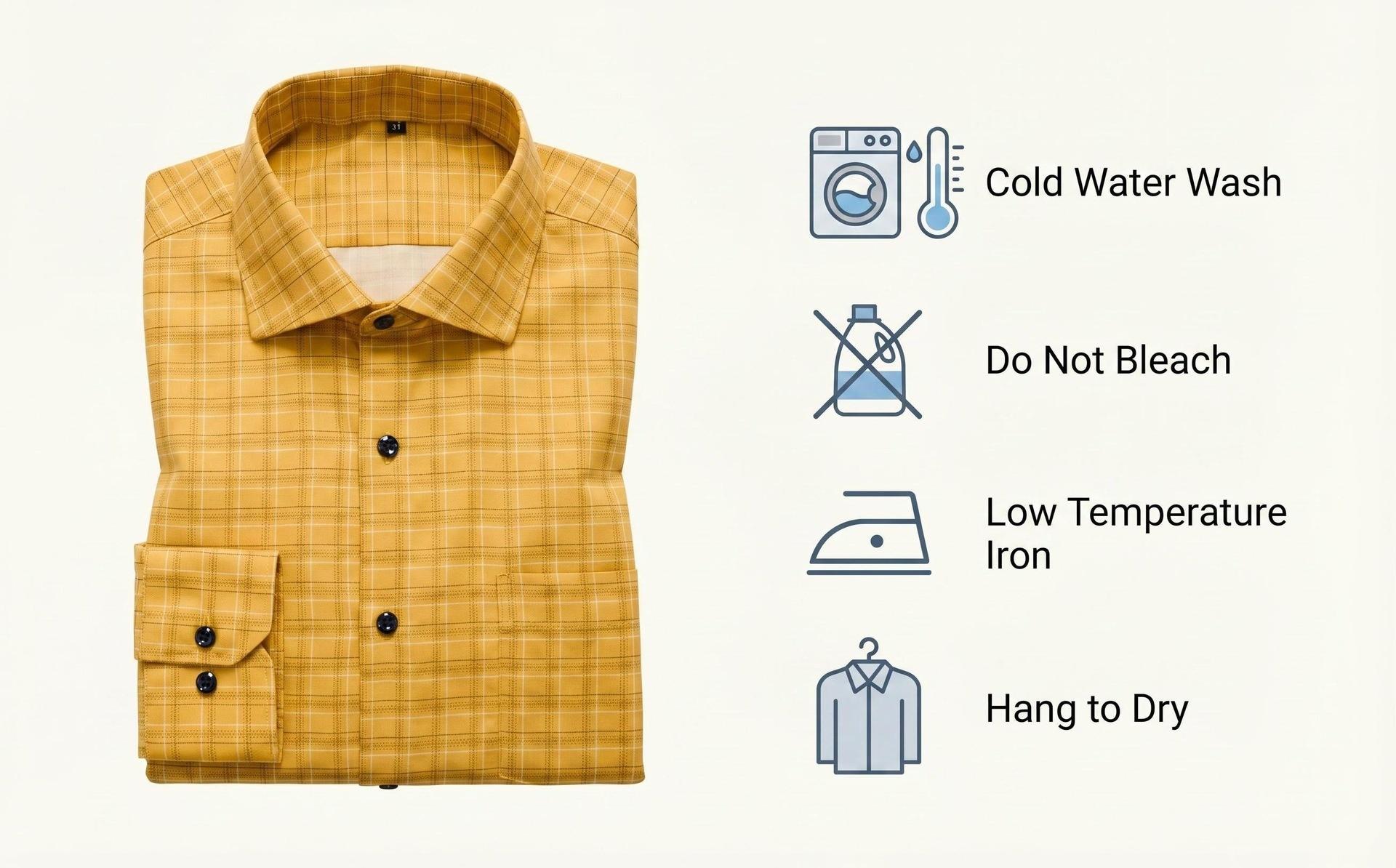 Chemise à carreaux à manches longues pour homme