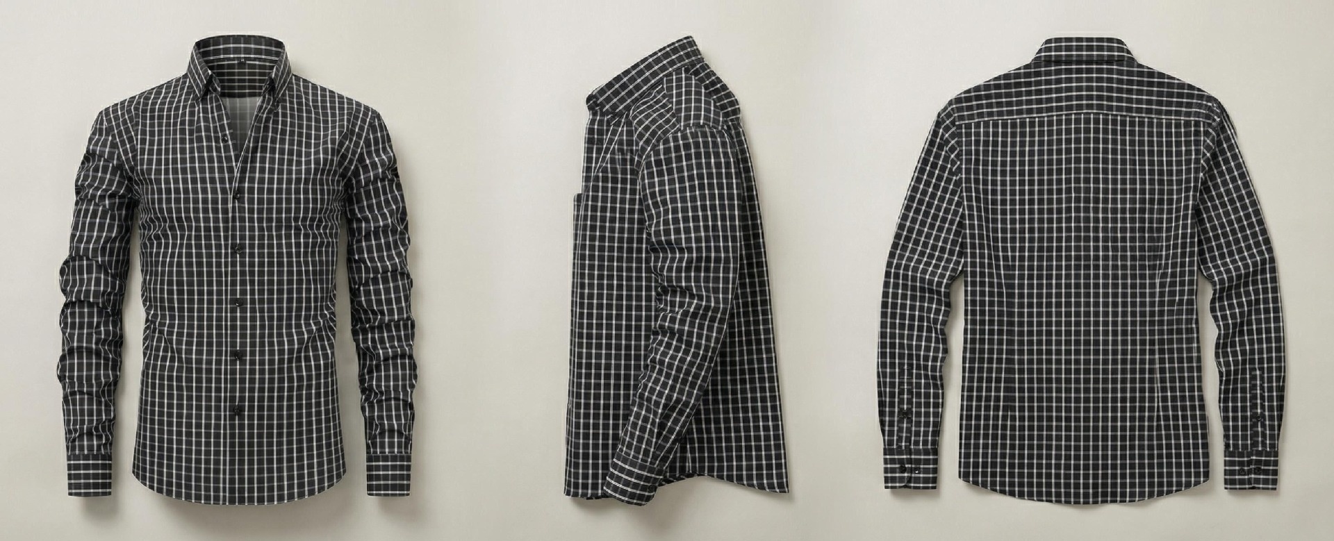 Camisa informal de hombre con cuello mao - Transpirable y con tacto de lino.