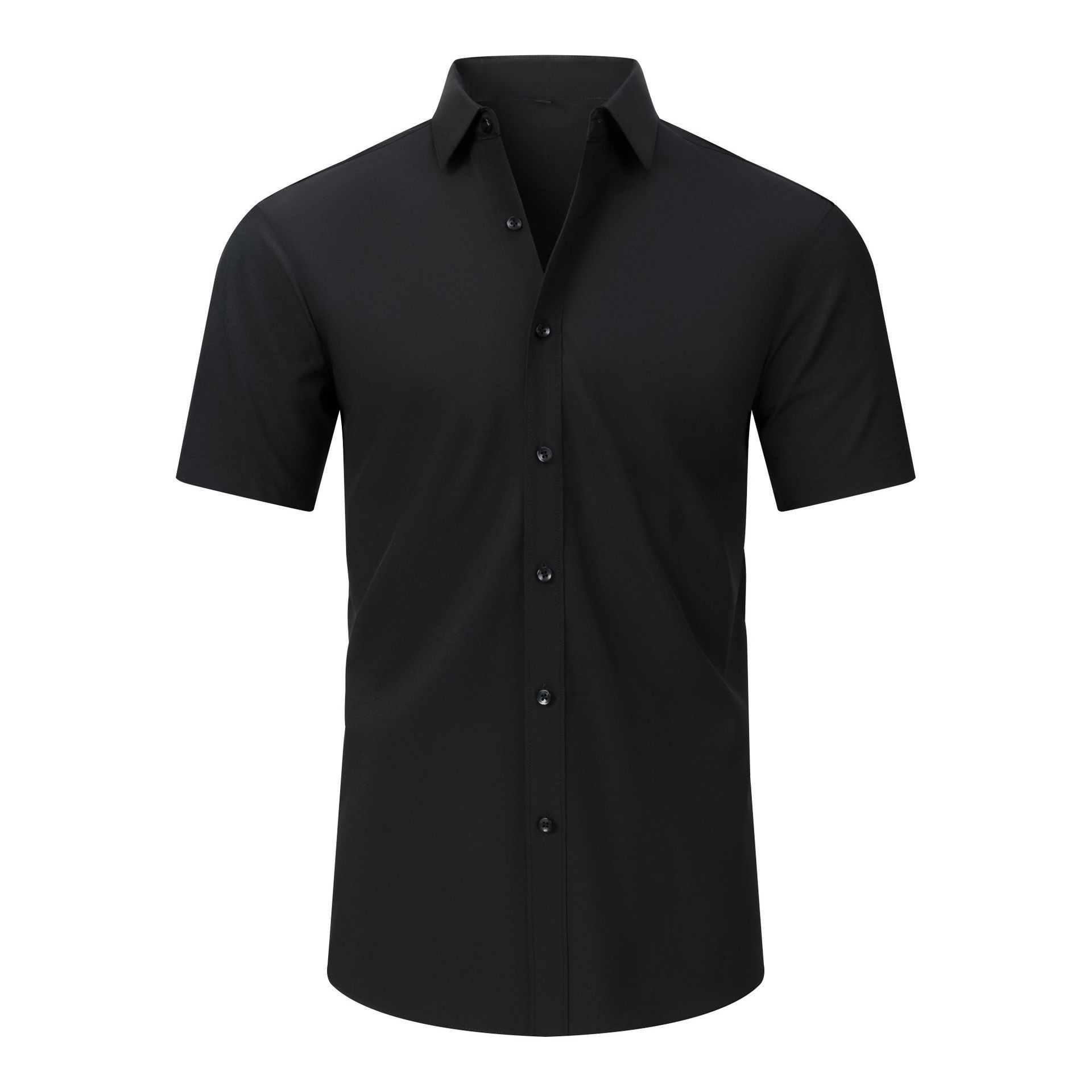 Camisa de manga corta resistente a las arrugas para hombre.