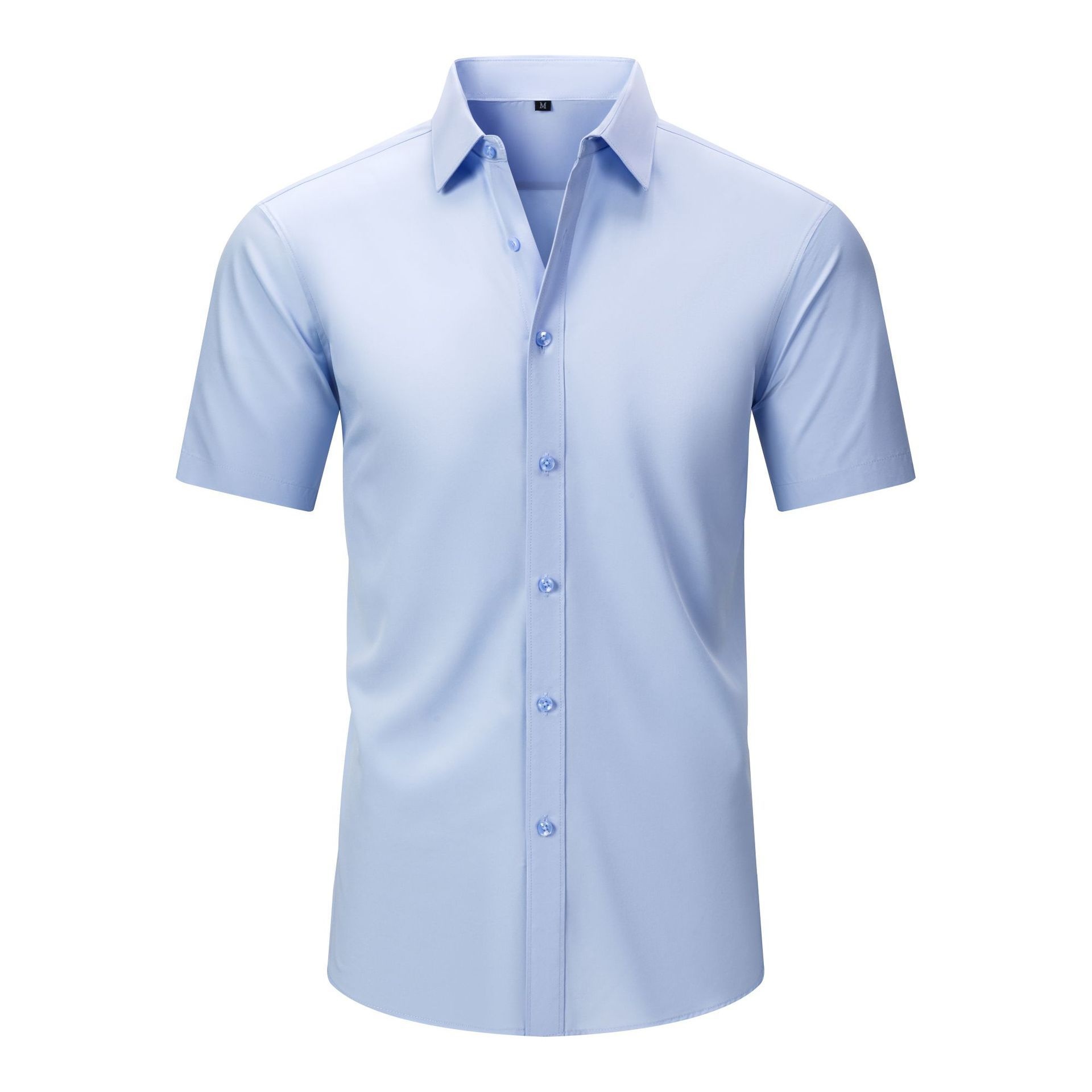 Camisa de manga corta resistente a las arrugas para hombre.