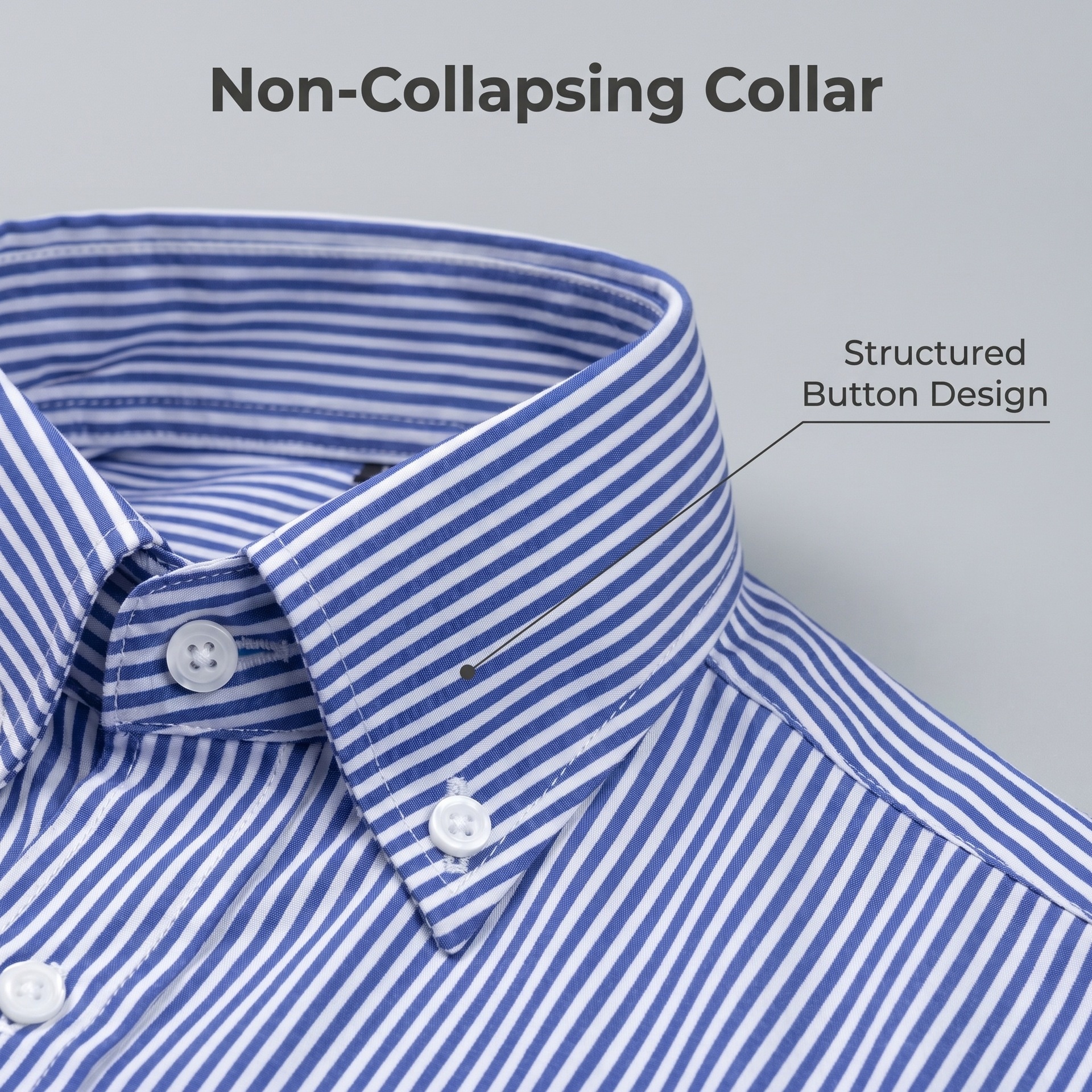 Camisa de hombre transpirable con cuello alto y tacto de lino.