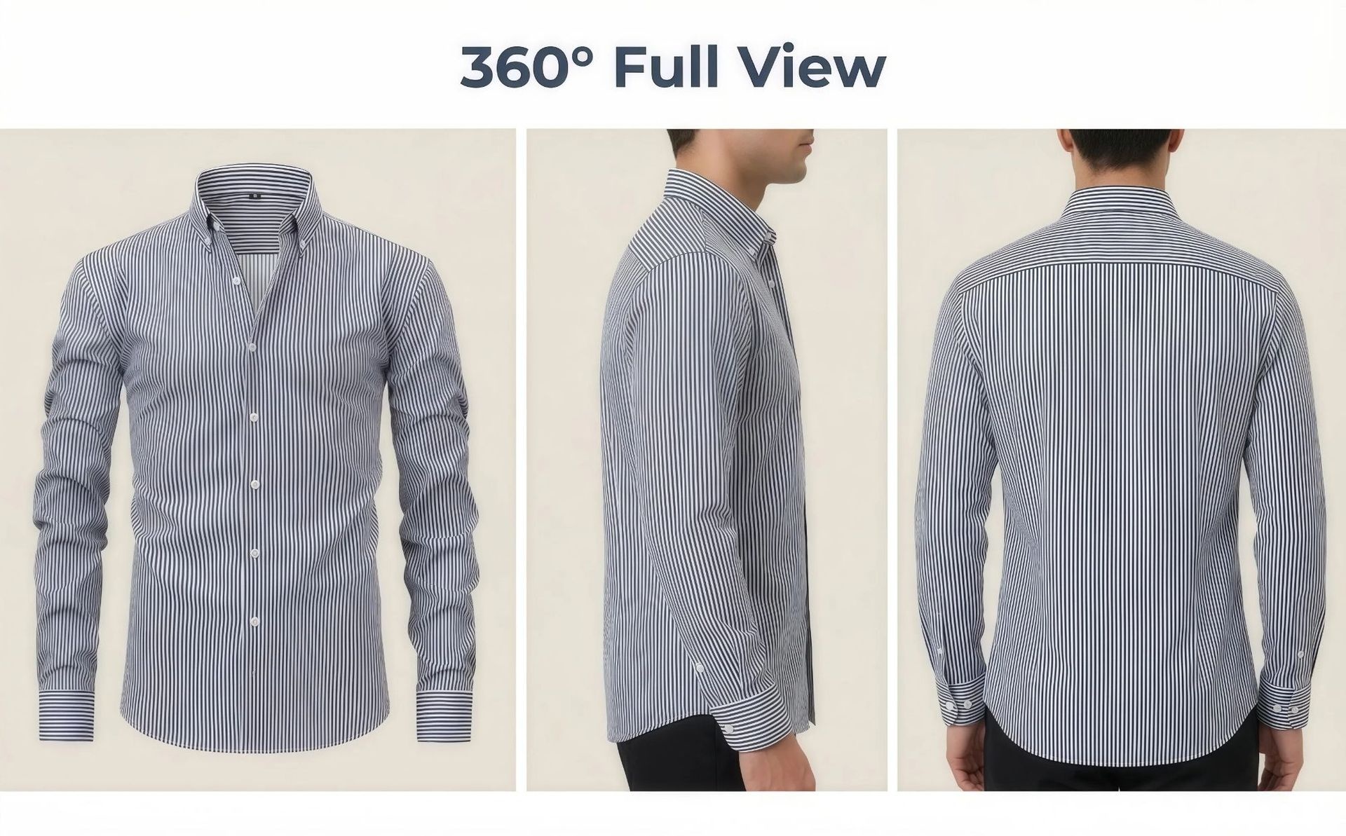 Camisa de hombre transpirable con cuello alto y tacto de lino.