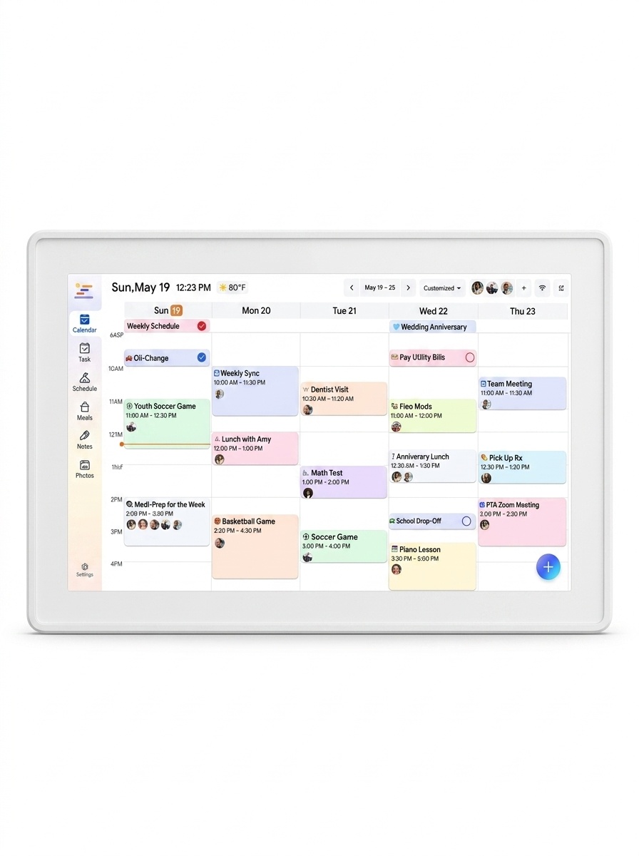Kinstone 15.6 Inch Smart Family Calendar & Digital Photo Frame