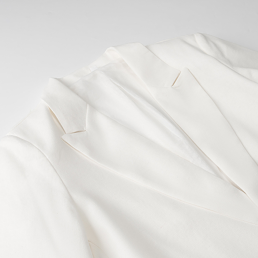 Linnen blazer, klassieke mode, damespakjas KUN-00003