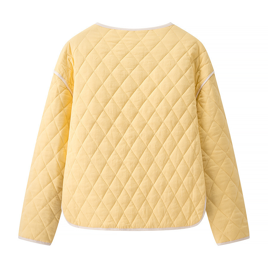 Cotton Women's Jacket Classic Fashion Solid Color KUN-00010