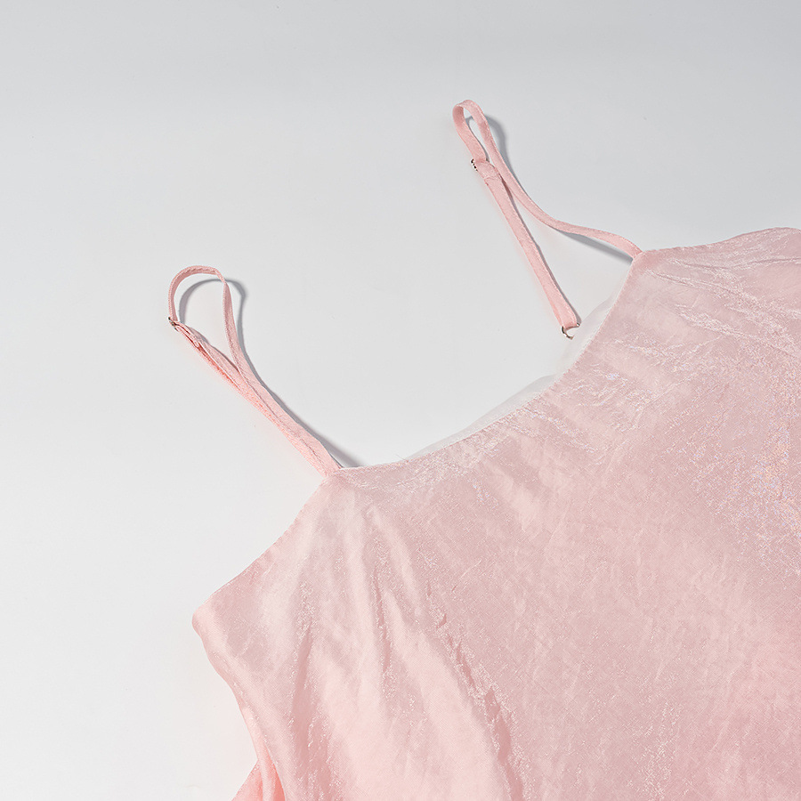 Vestido de tirantes con volantes para mujer - Elegante vestido de verano en capas KUN-00097