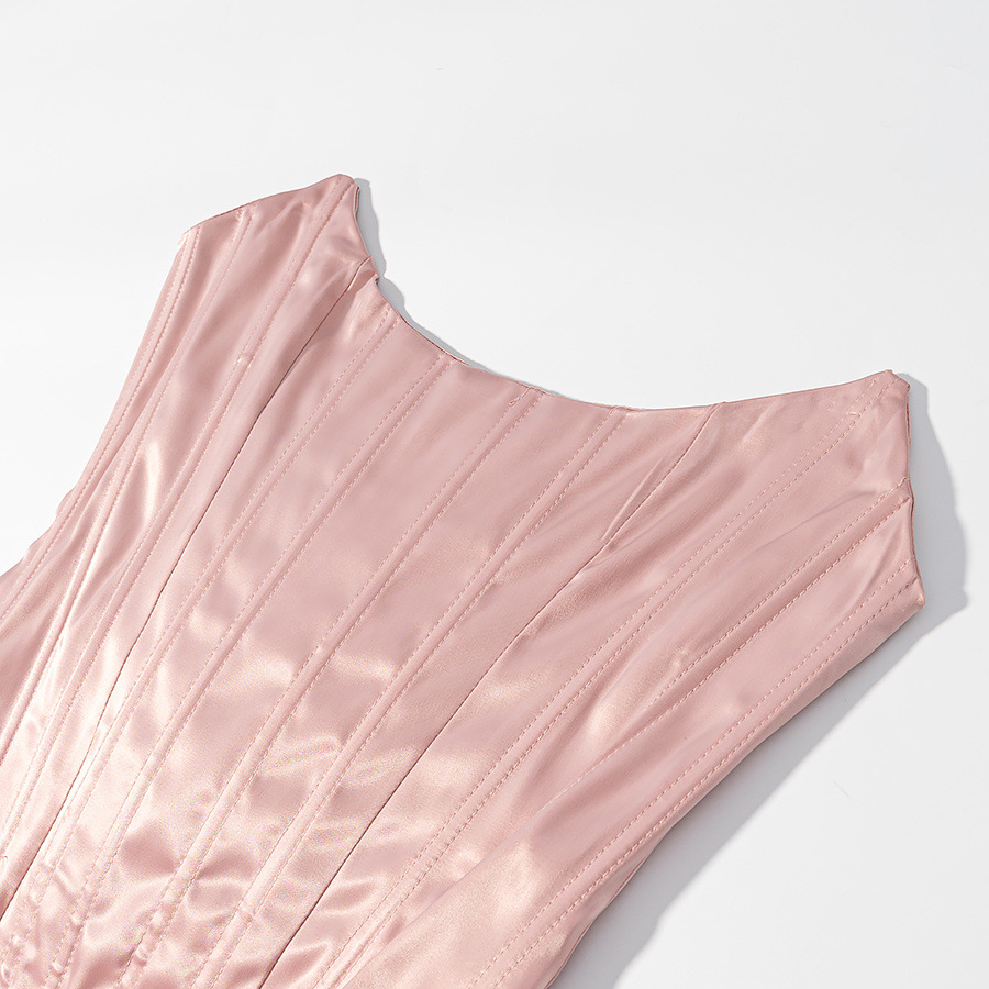 Top de corsé para mujer - Faja moldeadora elegante sin tirantes KUN-00002