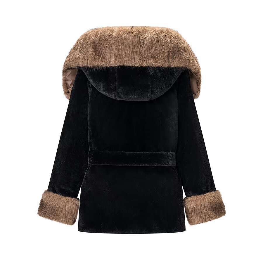 Women's Fleece Lined Jacket Stylish Casual Outerwear KUN-00059