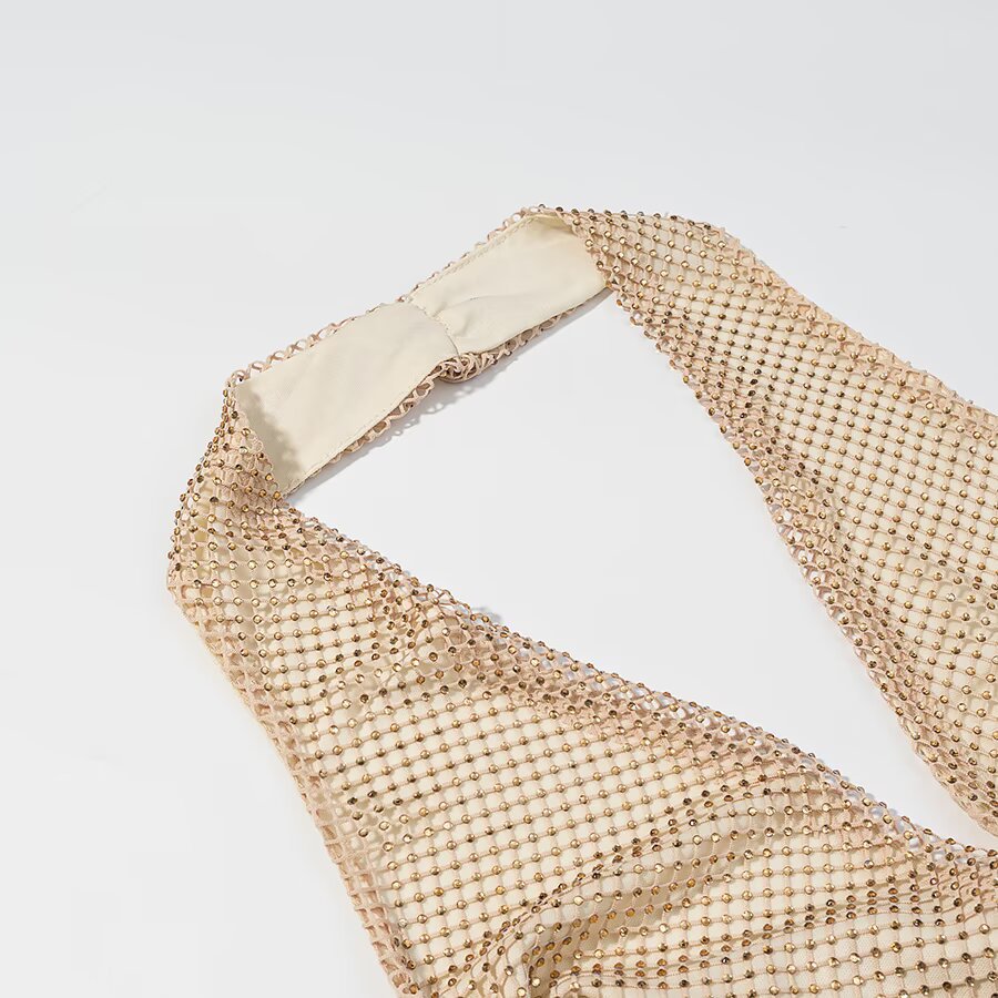 Vestido de mujer con diamantes de imitación - Elegante y versátil KUN-00108