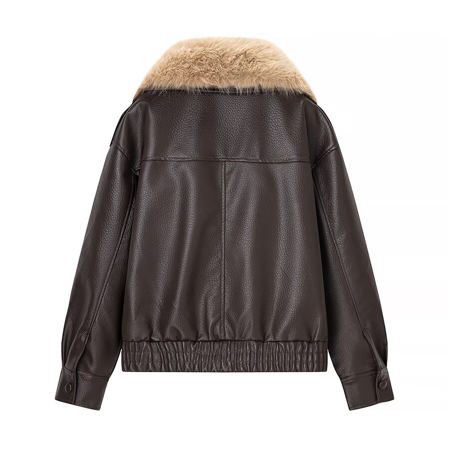 Veste en similicuir amovible KUN-00044