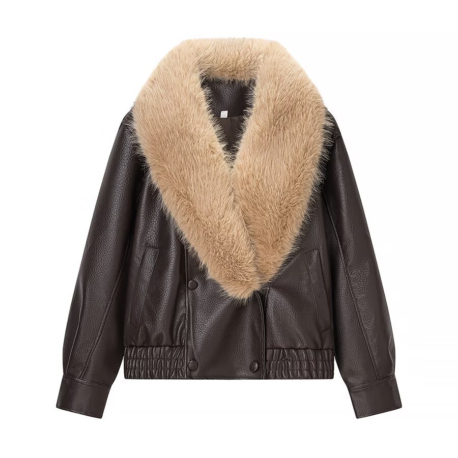 Veste en similicuir amovible KUN-00044