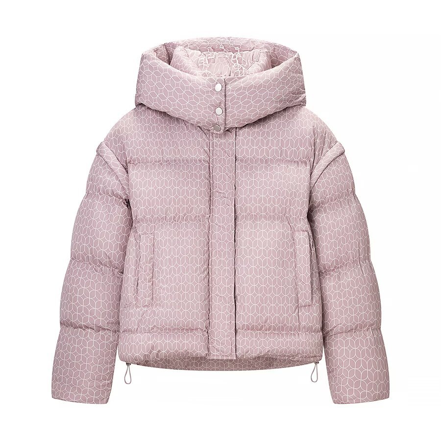 Women's Cotton Padded Jacket - European Style Printed Coat KUN-00004