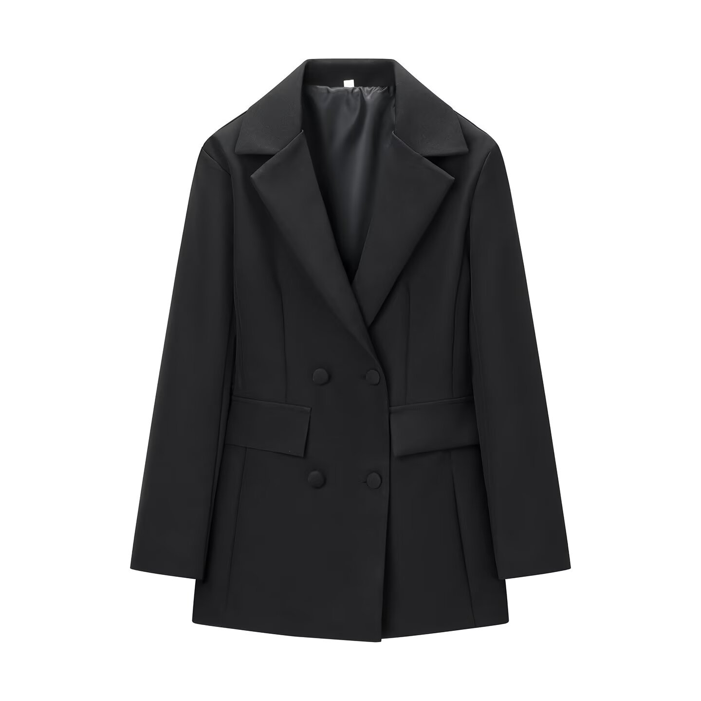 Vestido mini floral para mujer - Cuello en V profundo, manga larga KUN-00052