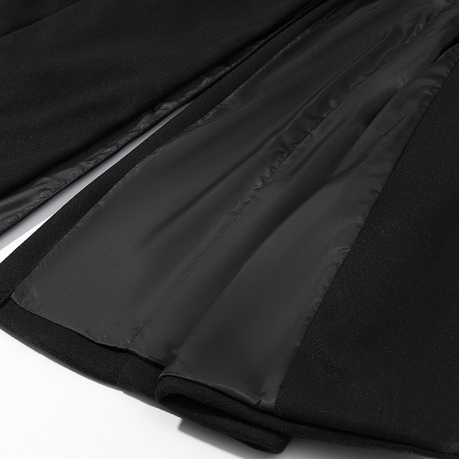 Abrigo largo de lana para mujer - Elegante abrigo informal KUN-00037